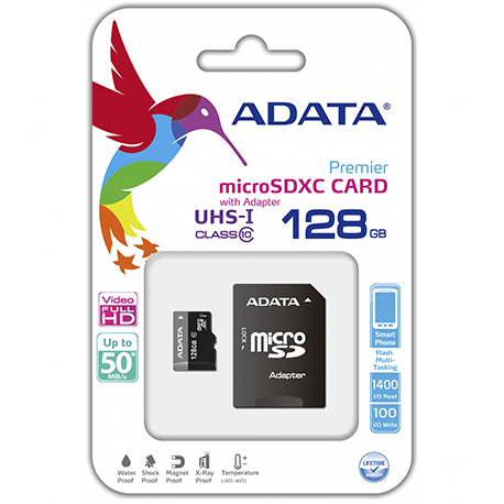 Memoria Micro SD Adata 128GB Clase 10 AUSDX128GUICL10A1-RA1
