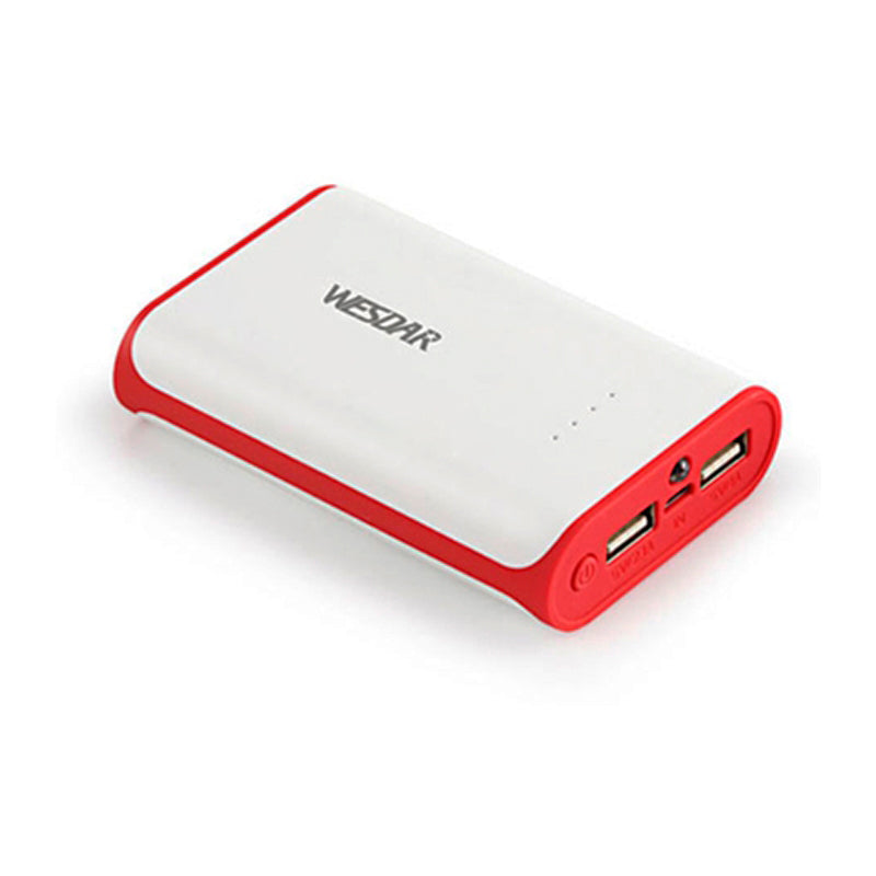 Power Bank Wesdar S13 6000mha Red