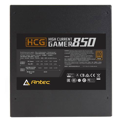 Fuente de Poder Antec HCG 850W (Full Modular, Certificado 80+ Bronce)