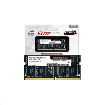 Memoria RAM Team Elite 8GB 3200MHZ CL22-22-22-52 1.20V