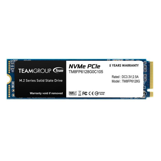 Unidad SSD Team Group MP33 M.2 PCIe NVMe 128GB