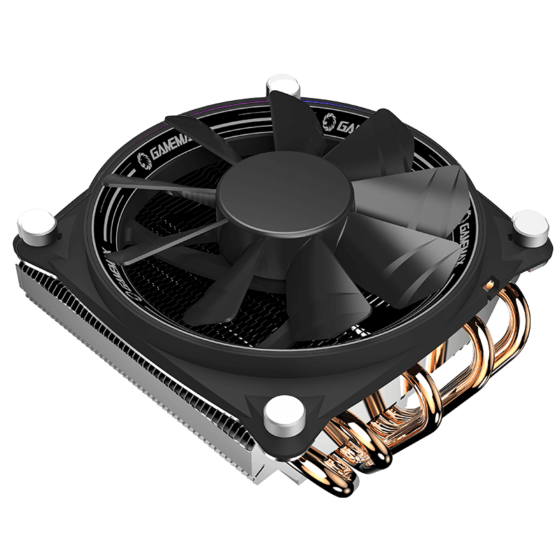 Disipador de Aire Gamemax Gamma 300 Rainbow (Intel/ AMD, PWM, 120mm, 1900RPM, Negro)