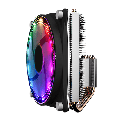 Disipador de Aire Gamemax Gamma 300 Rainbow (Intel/ AMD, PWM, 120mm, 1900RPM, Negro)