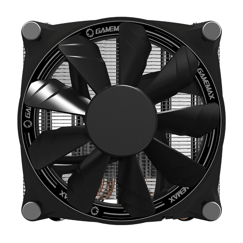 Disipador de Aire Gamemax Gamma 300 Rainbow (Intel/ AMD, PWM, 120mm, 1900RPM, Negro)