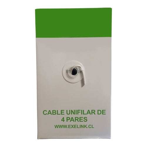 Cable de Red Exelink N150-02P-CCA-305 Cat 6 Gris 305 Mts