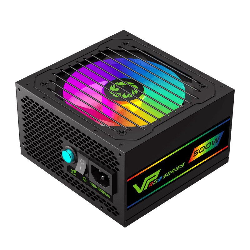 Fuente de Poder Gamemax 500W RGB VP-500-RGB 80+ Bronze