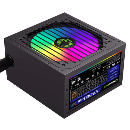 Fuente de Poder Gamemax 500W RGB VP-500-RGB 80+ Bronze