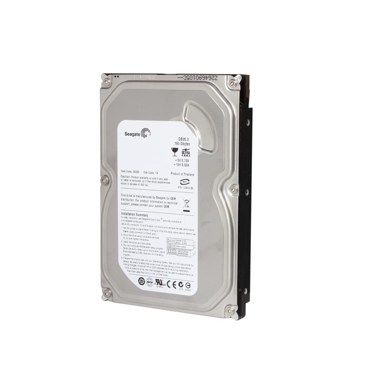 Disco Duro Seagate de 160GB, IDE a 7200RPM