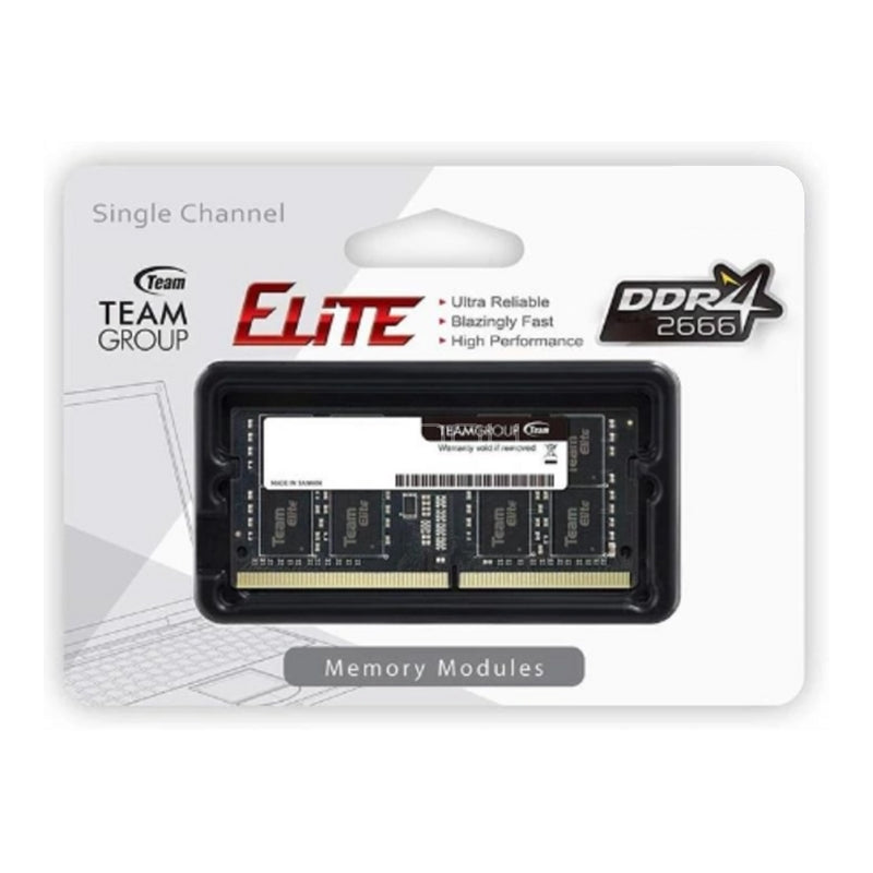 Memoria RAM Team Group Elite de 8GB (DDR4, 2666MHz, CL19, SO-DIMM)