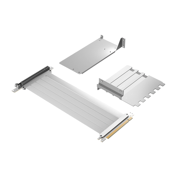 Cable Antec Riser PCI-E 4.0 con Soporte 200mm White