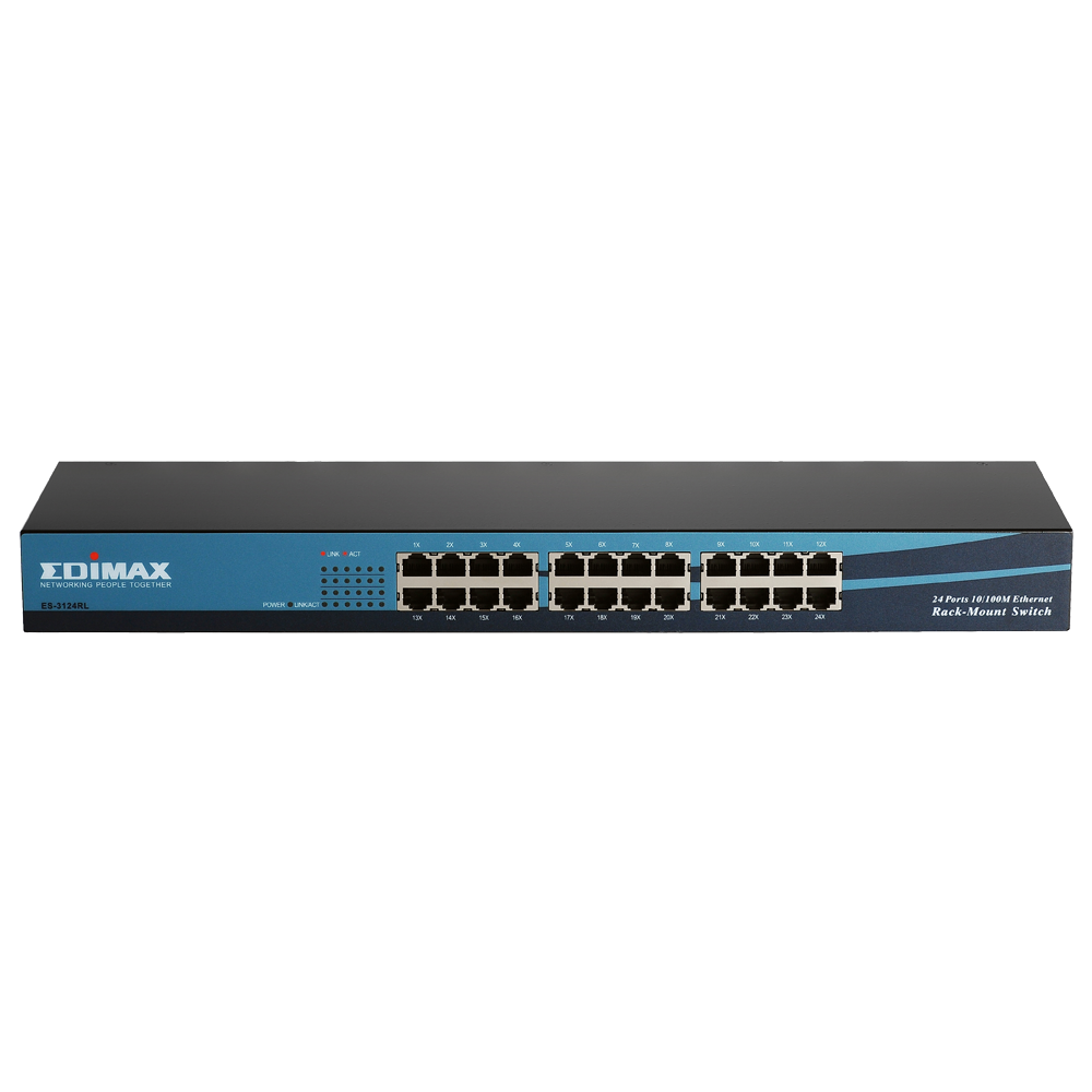 Switch Edimax de 24 Puertos 10/100Mbps de Rackmount