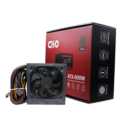 Fuente de Poder Clio ATX-600W 80+ Bronce