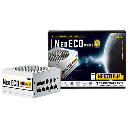 Fuente de Poder Antec NE850G 850W White (Full Modular, Certificado 80+ Gold)