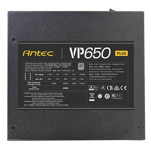 Fuente De Poder Antec 650W VP650P PLUS