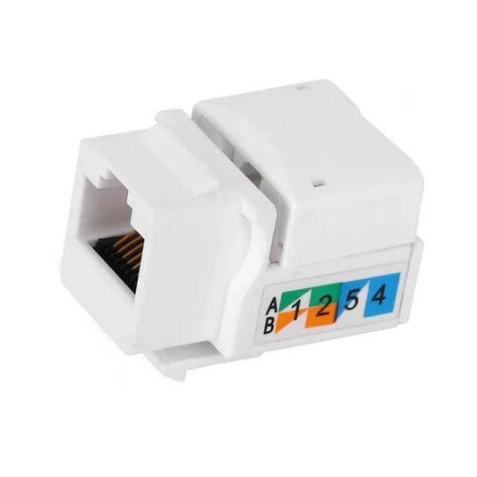 Módulo Hembra RJ45 CAT 6 blanco