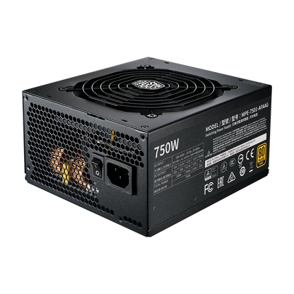 Fuente De Poder Cooler Master 750W MWE V2 80+ Gold (Fully Modular)