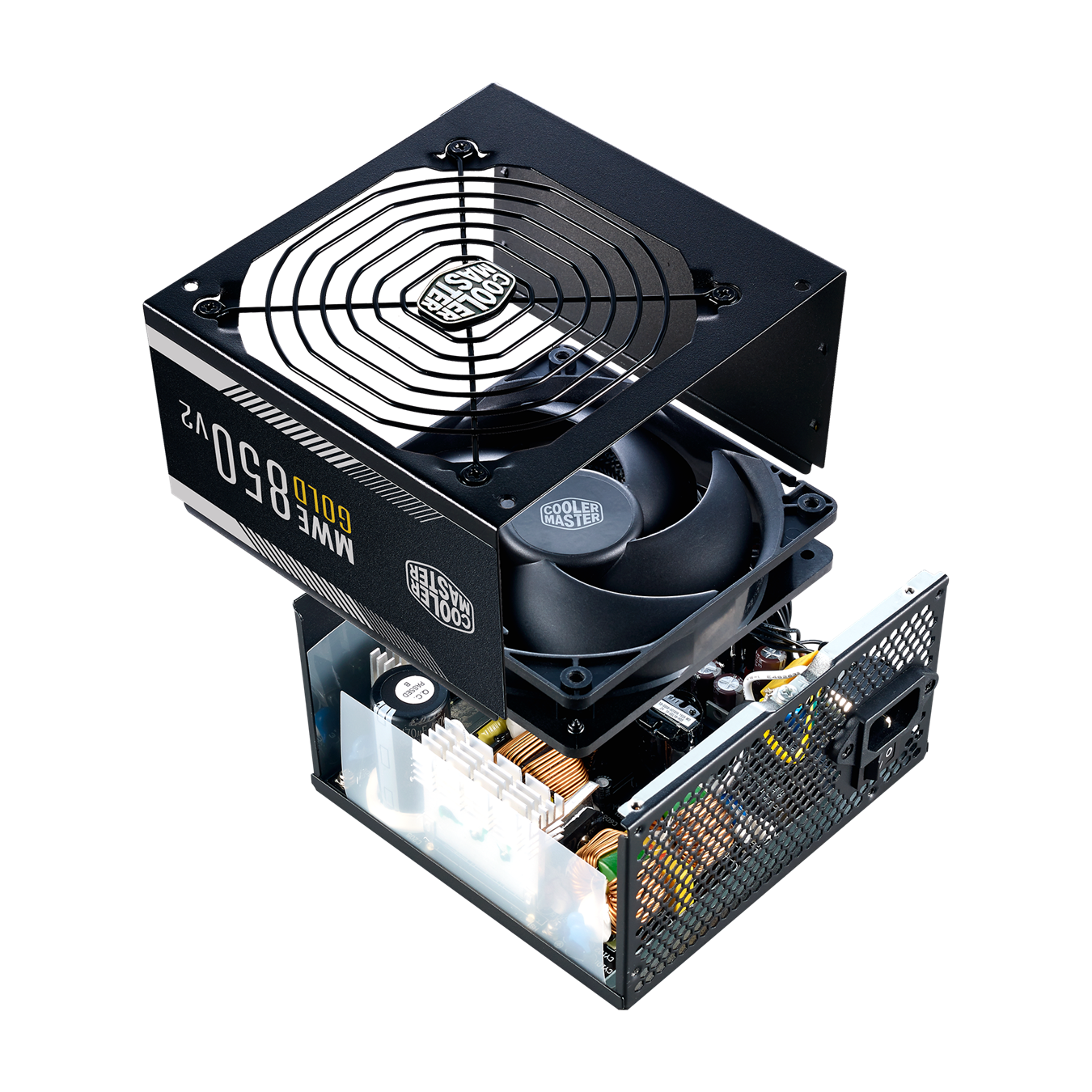 Fuente De Poder Cooler Master 850W MWE V2 80+ Gold (MPE-8501-ACAAG)