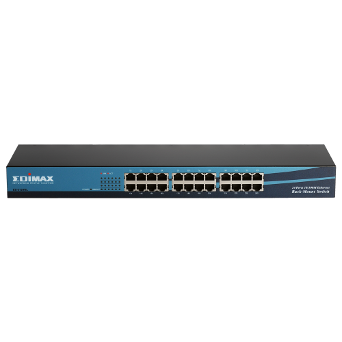 Switch Edimax de 24 Puertos 10/100Mbps de Rackmount - vista 3