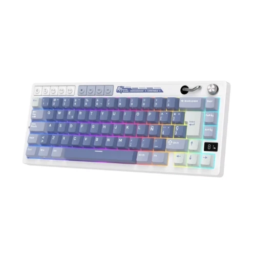 Teclado Mecánico Royal Kludge RK M65 Ocean Blue - vista 2