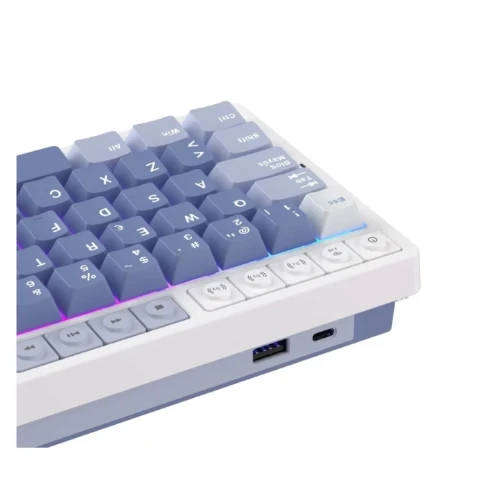 Teclado Mecánico Royal Kludge RK M65 Ocean Blue - vista 3