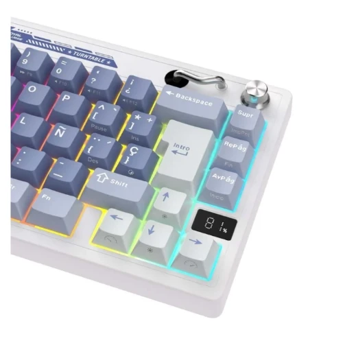 Teclado Mecánico Royal Kludge RK M65 Ocean Blue - vista 4