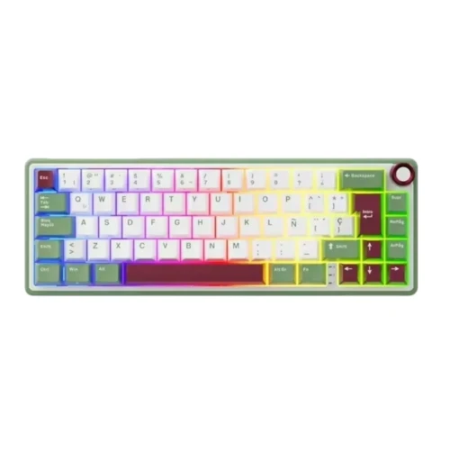 Teclado Mecánico Royal Kludge Rk R65 Greensand Chartreuse