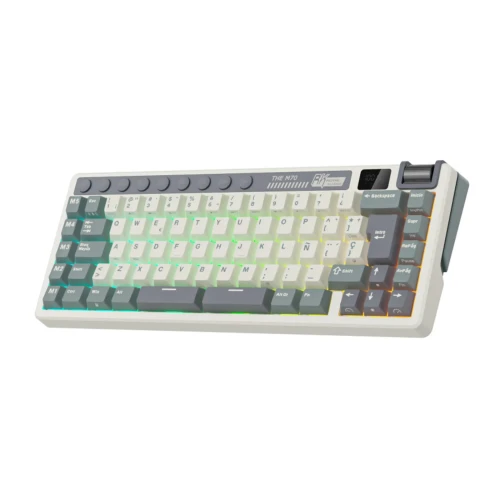 Teclado Mecánico Royal Kludge RK-M70 Cyan Purple - vista 2