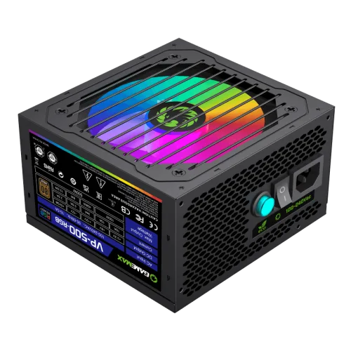 Fuente de Poder Gamemax 500W RGB VP-500-RGB 80+ Bronze (OPEN BOX) - vista 7