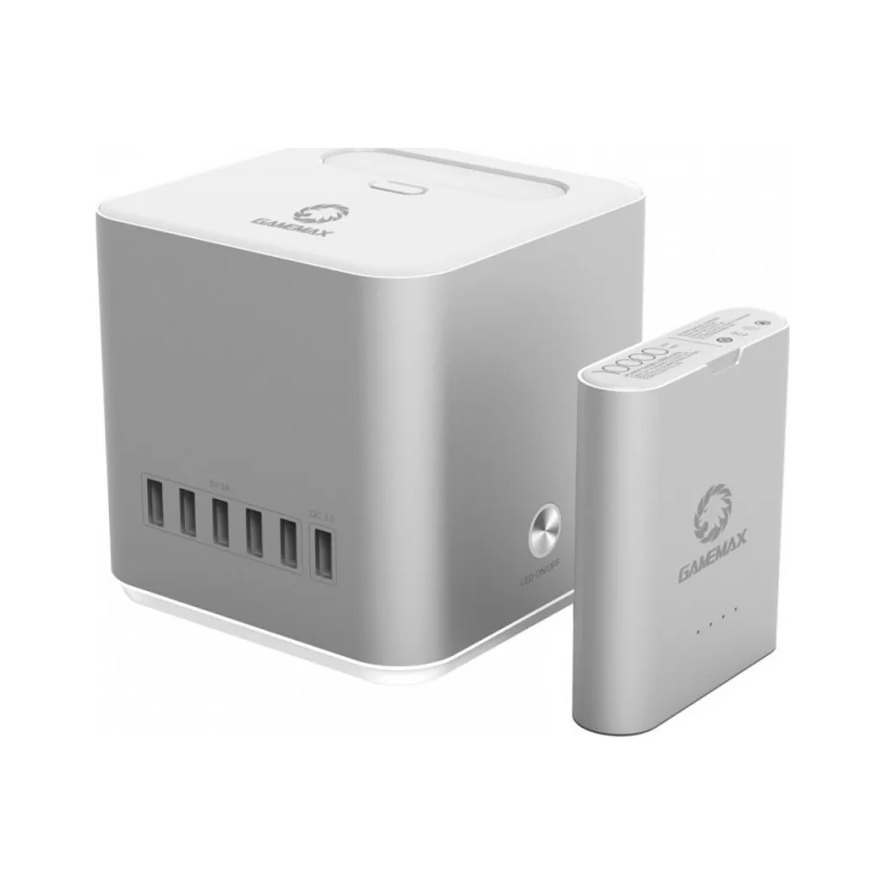Cargador 5 puertos + Bateria 10.000mAh Gamemax GMP-040 - vista 6
