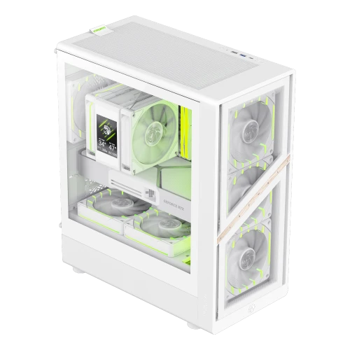 Gabinete Gamer Gamemax Aeris 330 White - vista 4