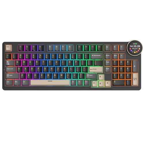 Teclado Mecánico Royal Kludge N99 Phantom, Switch Beige - vista 1
