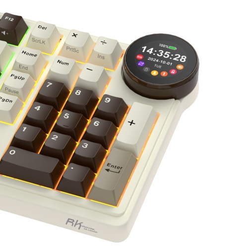 Teclado Mecánico Royal Kludge N99 Mocha Grey, Switch Beige - vista 3