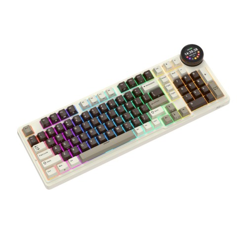 Teclado Mecánico Royal Kludge N99 Mocha Grey, Switch Beige - vista 4