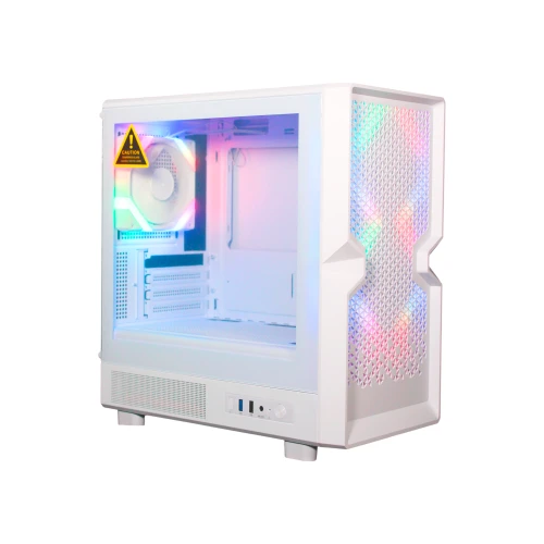 Gabinete CLIO M4 Micro ATX White - vista 1
