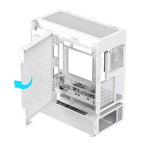 Gabinete Gamer Gamemax N80 Wt - vista 12