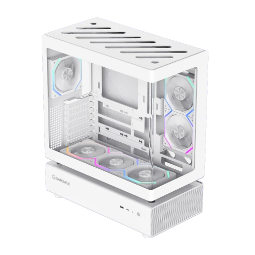 Gabinete Gamer Gamemax N80 Wt - vista 2