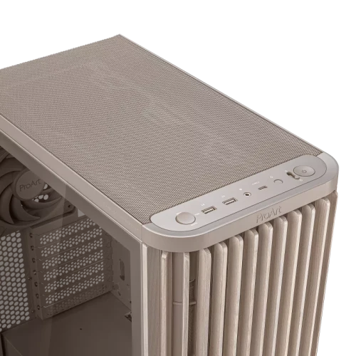 Gabinete Gamer Asus ProArt PA401 Wood Edition Beige - vista 2