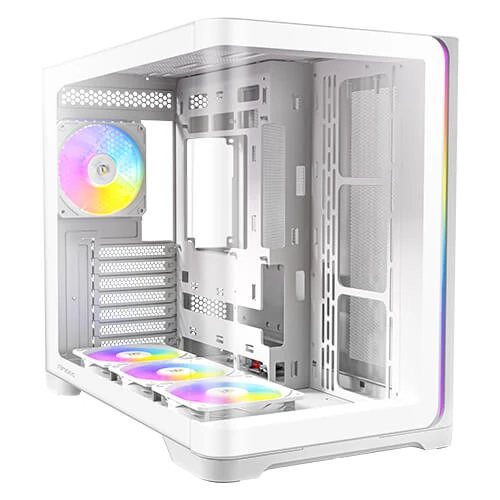 Gabinete Gamer Antec C5 Curve ARGB White - vista 2