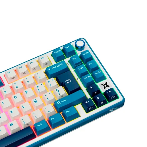 Teclado Mecánico Royal Kludge RK X87 TKL Prussian Blue Esp - vista 3