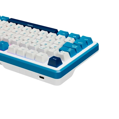Teclado Mecánico Royal Kludge RK X87 TKL Prussian Blue Esp - vista 4