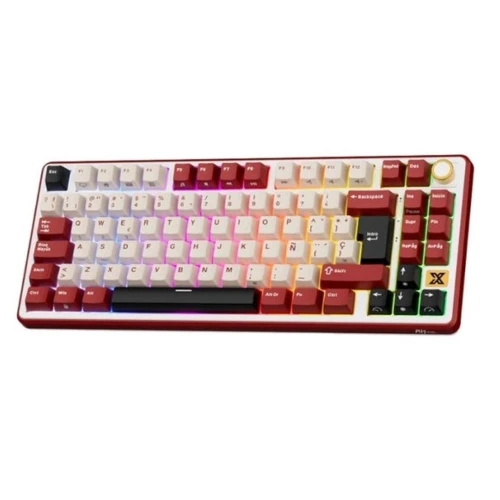 Teclado Mecánico Royal Kludge RK X87 TKL Bordeaux - vista 2
