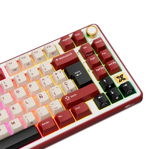 Teclado Mecánico Royal Kludge RK X87 TKL Bordeaux - vista 4