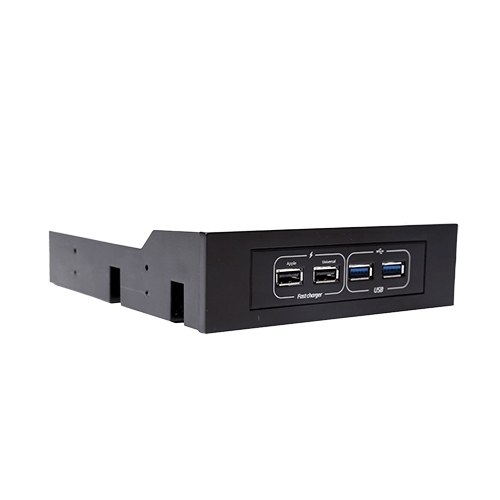 Dispositivo Interno para Bahías 5 1/2 Gamemax FC01-U3, 2 USB 3.0, 2 USB 2.0