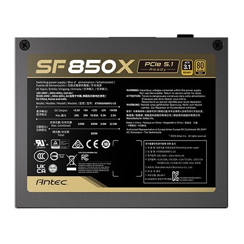 Fuente de Poder Antec SF850X Modular - vista 5