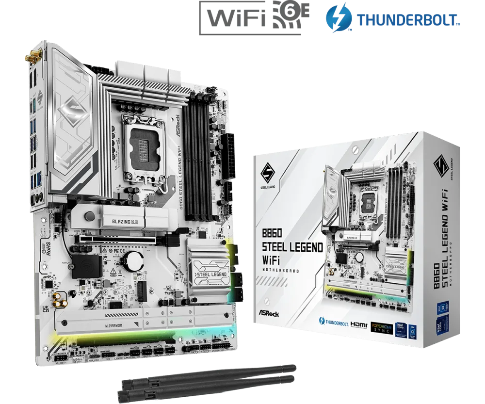 Tarjeta Madre ASRock B860 WiFi 6E – Intel LGA1851 DDR5 PCIe 5.0