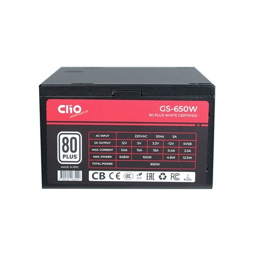 Fuente de Poder Clio ATX GS-650W 80+ White - vista 5