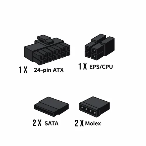 Fuente de Poder Clio de 500W Slim SFX S603 - vista 6