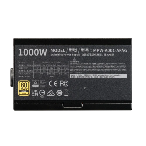 Fuente de Poder Cooler Master Elite Gold 1200W 80 Plus Gold - vista 4