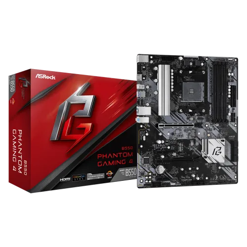 Tarjeta Madre ASRock B550 Phantom Gaming 4 ATX AMD AM4 DDR4