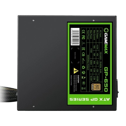 Fuente de Poder GameMax GP-650 650W 80+Plus Bronze - vista 2